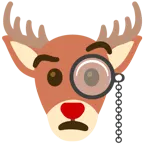 face with monocle + deer
