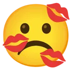 asık surat + öpücük izi