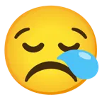 cara con el ceño fruncido + cara de sueño