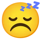 cara con el ceño fruncido + cara durmiendo