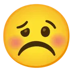 cara con el ceño fruncido + cara de grogui