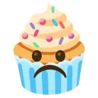 asık surat + cupcake