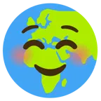 gülen yüz + yerkürede Avrupa-Afrika