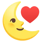 palo de corazones + luna de cuarto menguante con cara