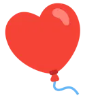 palo de corazones + globo