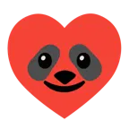 palo de corazones + panda