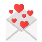 palo de corazones + carta de amor