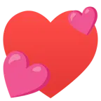 palo de corazones + dos corazones