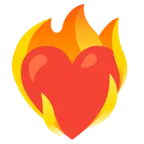 palo de corazones + fuego