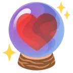 palo de corazones + bola de cristal