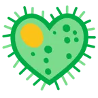 palo de corazones + microbio