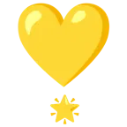 exclamación de corazón + estrella brillante