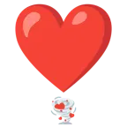 exclamación de corazón + tornado