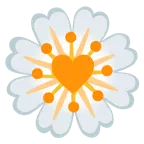 exclamación de corazón + flor