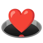 exclamación de corazón + agujero