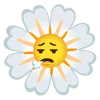 face exhaling + blossom
