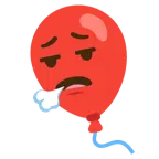 face exhaling + balloon