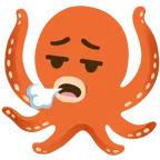 face exhaling + octopus