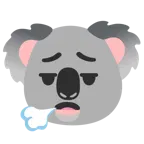 face exhaling + koala