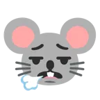 face exhaling + mouse face