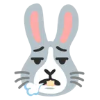face exhaling + rabbit face