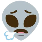 face exhaling + alien