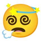 face exhaling + dizzy