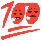 face exhaling + hundred points