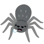 face exhaling + spider