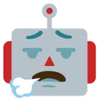 face exhaling + robot
