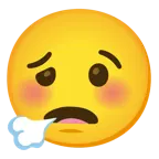 face exhaling + woozy face