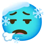 face exhaling + cold face
