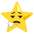 face exhaling + star