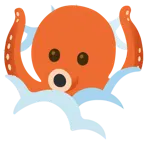 face in clouds + octopus