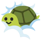 face in clouds + turtle