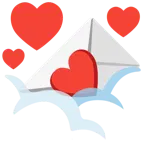 face in clouds + love letter