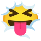 face in clouds + squinting face with tongue