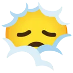 face in clouds + disappointed face