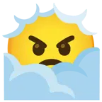 face in clouds + angry face