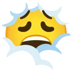 face in clouds + weary face