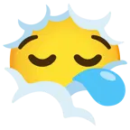 face in clouds + sleepy face