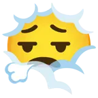 face in clouds + face exhaling