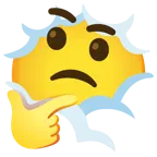face in clouds + thinking face