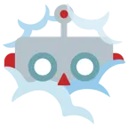 face in clouds + robot