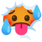 face in clouds + hot face