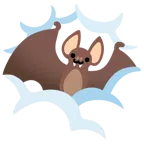 face in clouds + bat