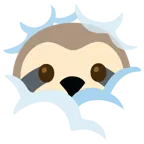 face in clouds + sloth