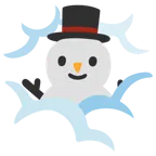 face in clouds + snowman without snow