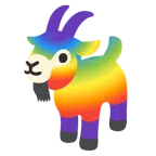 Ziege + Regenbogen