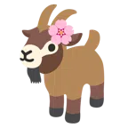 Ziege + Kirschblüte